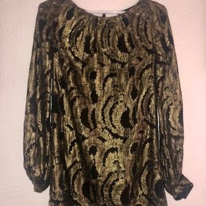 Milly Gold Party Mini Dress